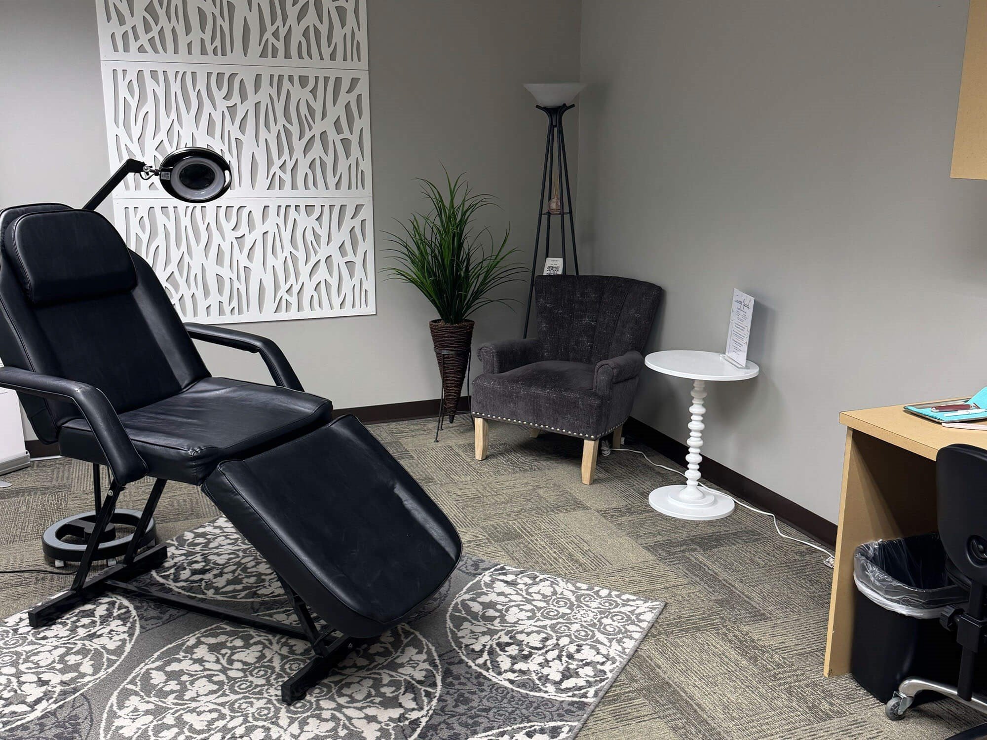 Treatment room at MKE Aesthetics Wauwatosa